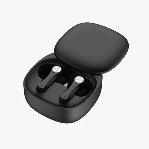 ENC Dual Mic TWS Earbuds Fast Charging Model Two view 2