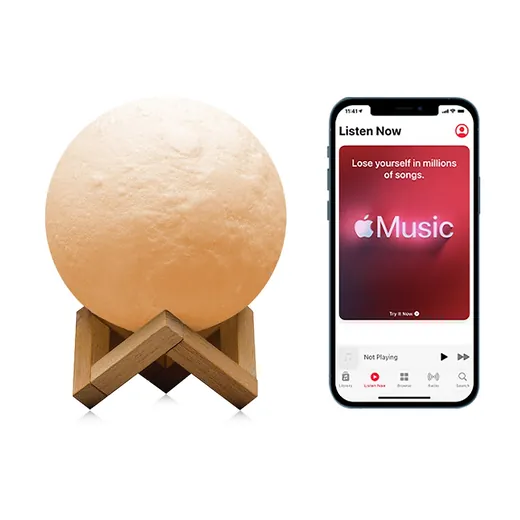 Moon Lamp Bluetooth Speaker With Remote view 2