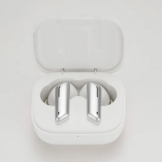 TWS Earbuds Metal Finish Handle White view 3