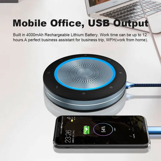 Premium Conference Speakerphone 6 Mic view 4
