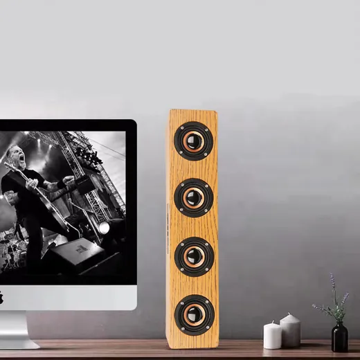 Wooden Bluetooth Speaker 20W 380mm view 2