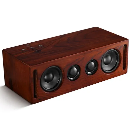 Wooden Karaoke Speaker 70W With Microphone view 4