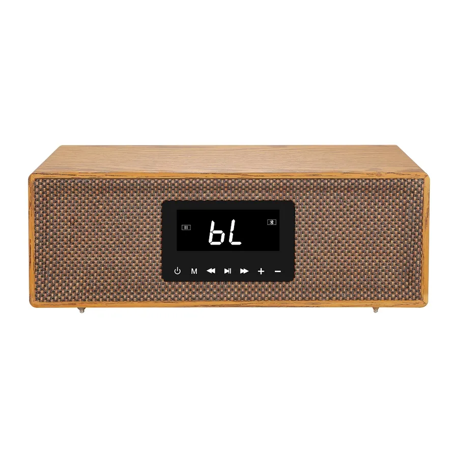 Wooden Karaoke Speaker 50W With Microphone