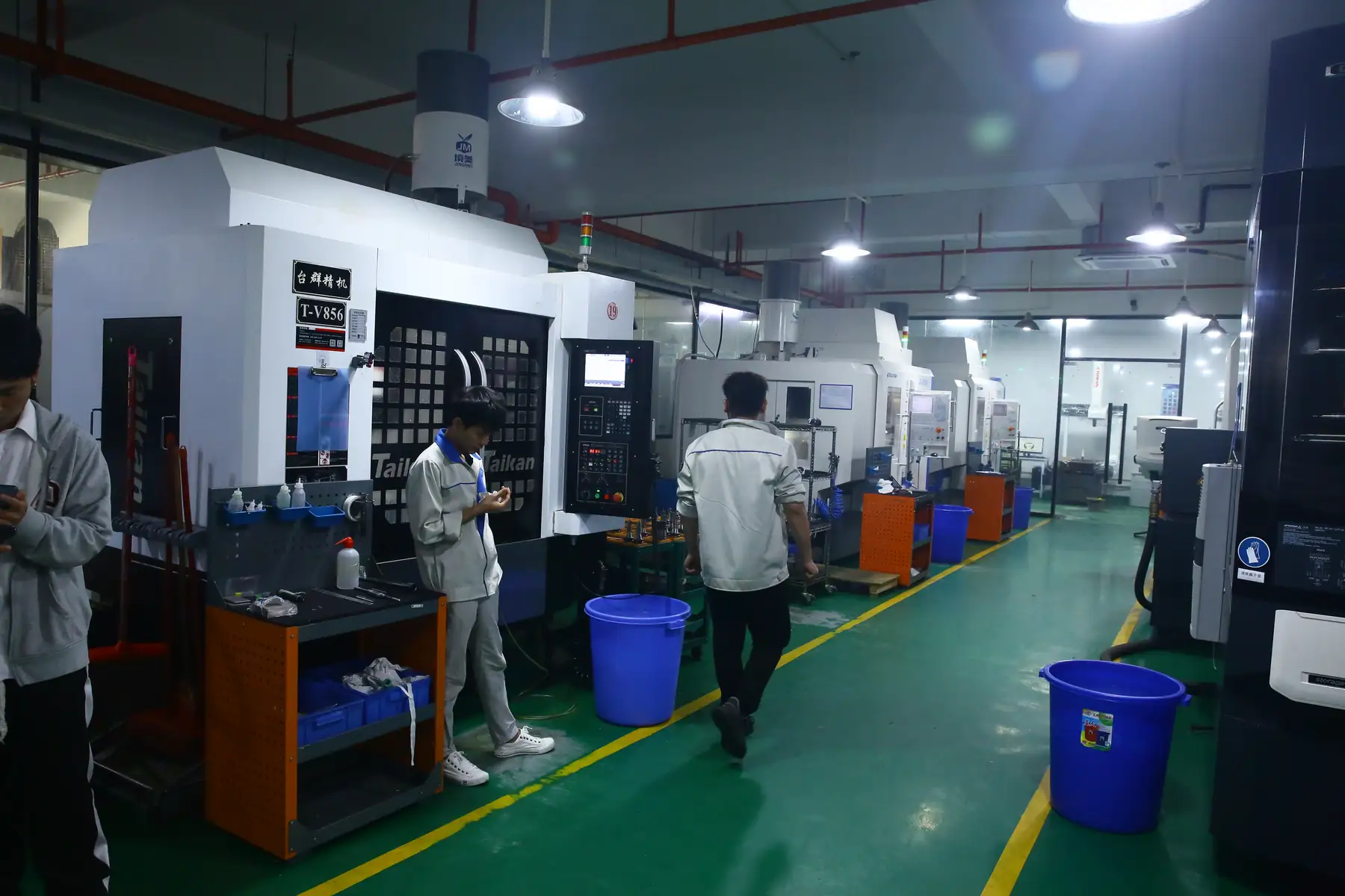 Production hall inside the Shipu Precision factory in Shenzhen