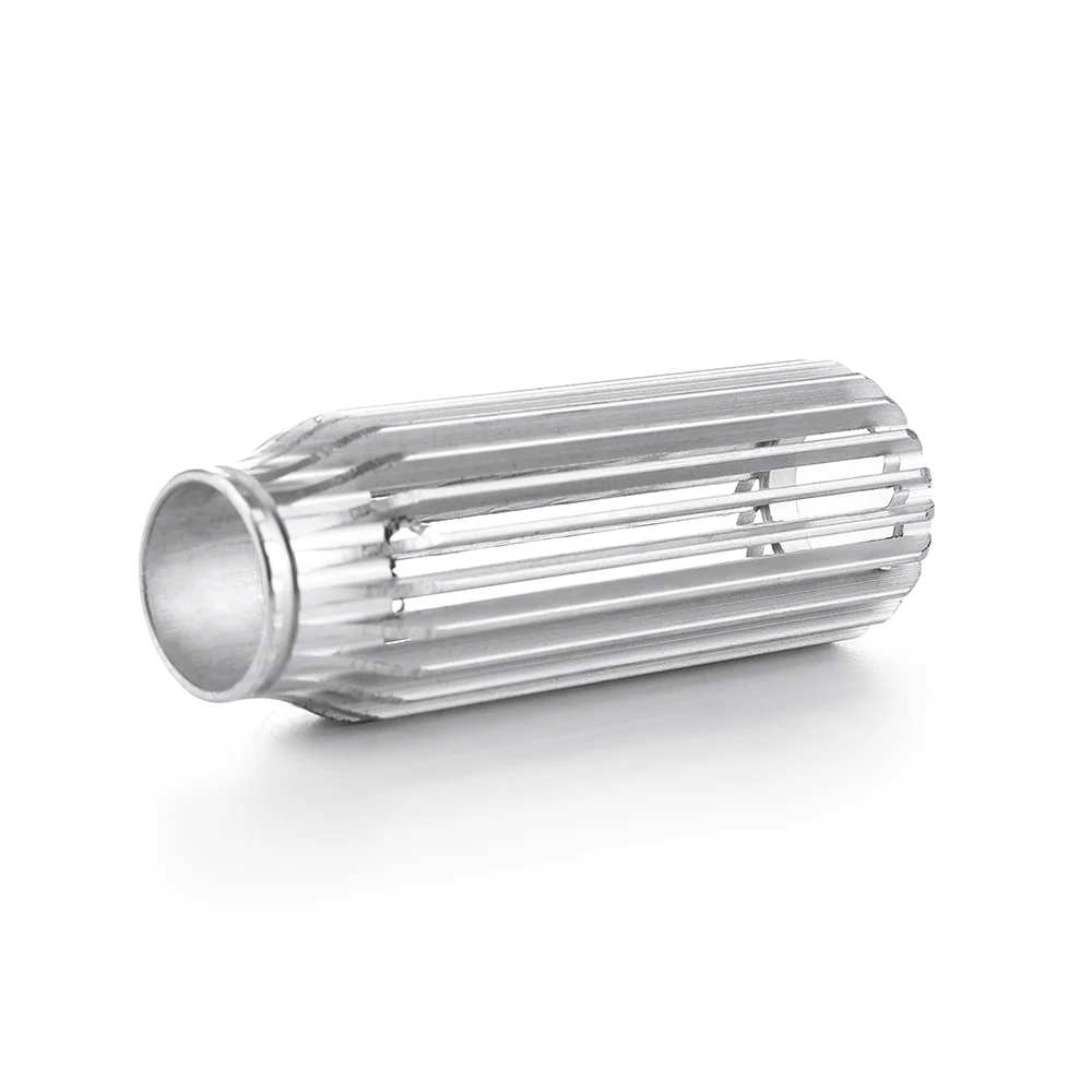Fluted sleeve seen end-on showing the through bore