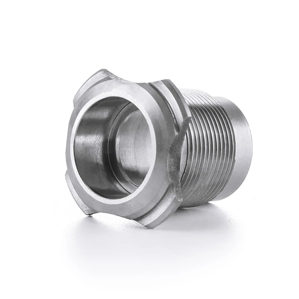 Fitting seen from the thread end showing the internal taper