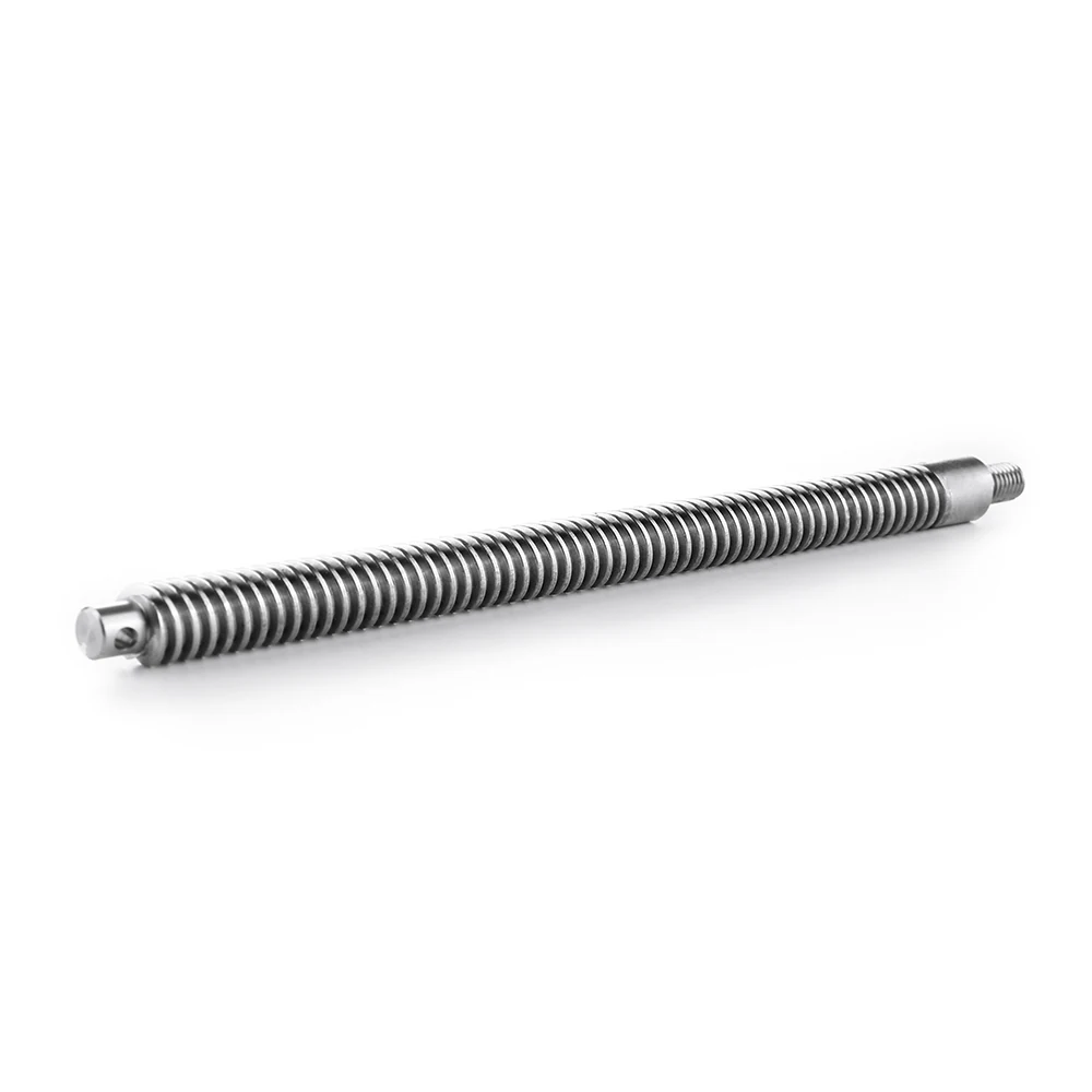 Lead screw showing the transition from thread to bearing journal