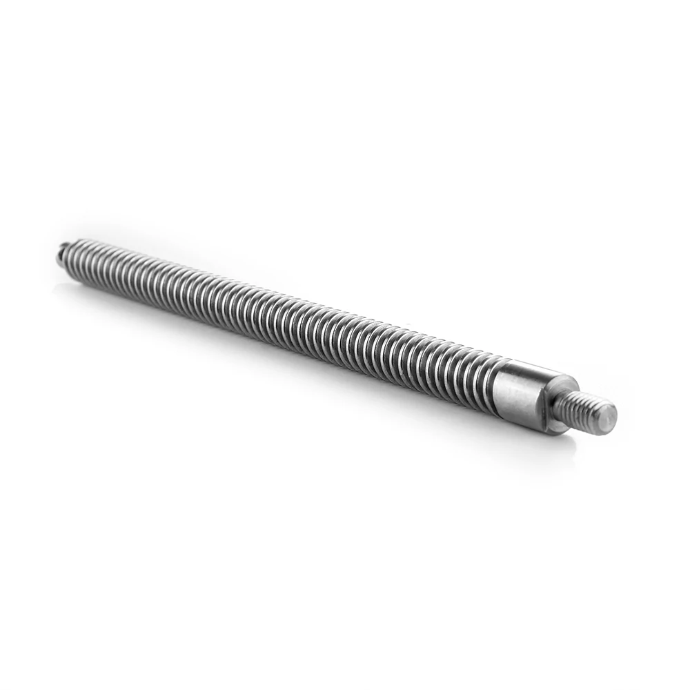 Full length view of the slender lead screw