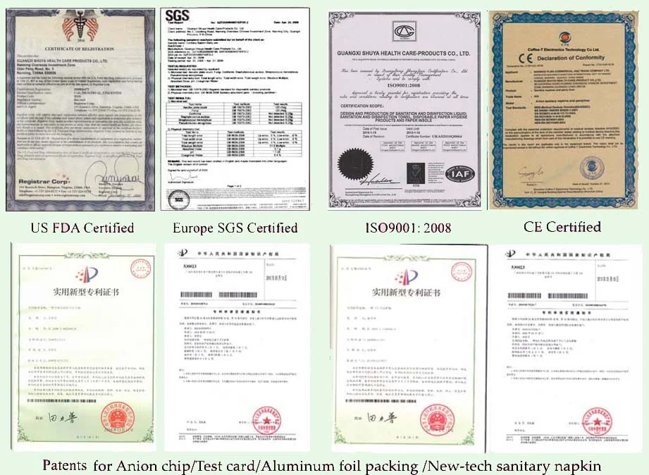 Guangxi Shuya certificates