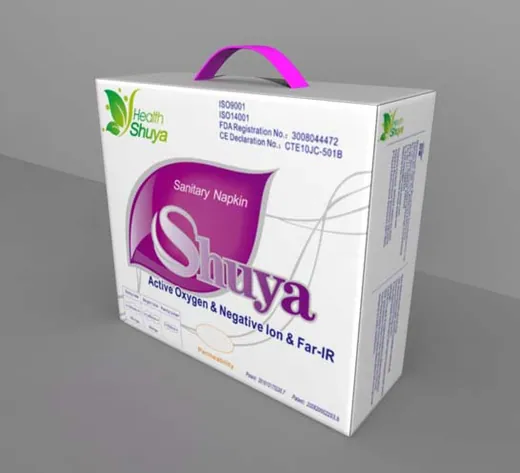 Gift box of anion sanitary napkin and panty liner - SHU YA Anion sanitary napkin by Shuya