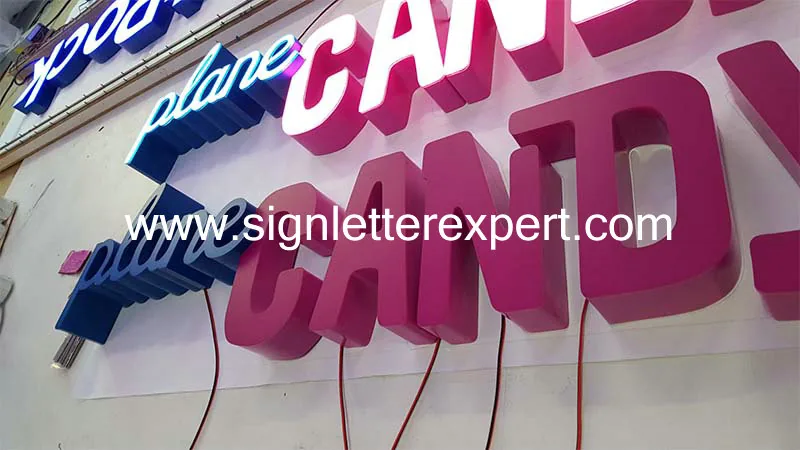 Face lit LED letter signs