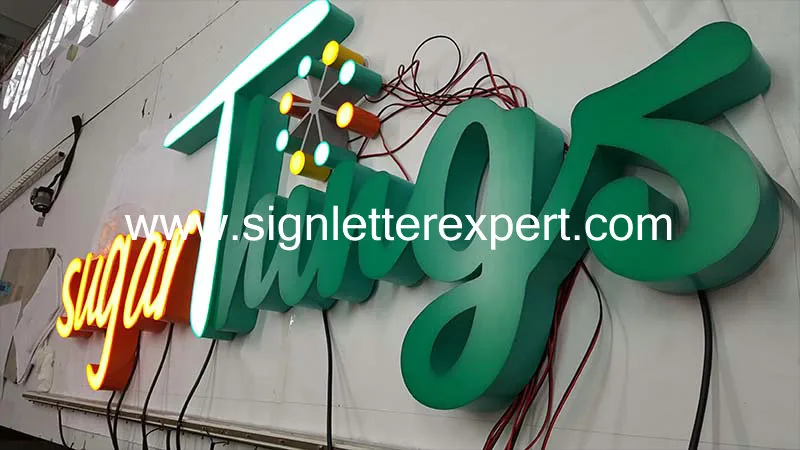 Face lit LED letter signs