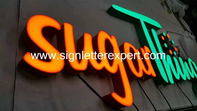 Face lit LED letter signs