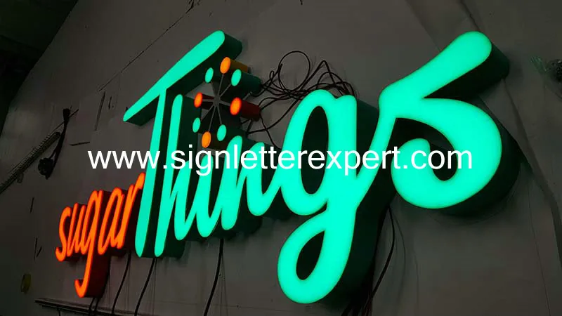 Face lit LED letter signs
