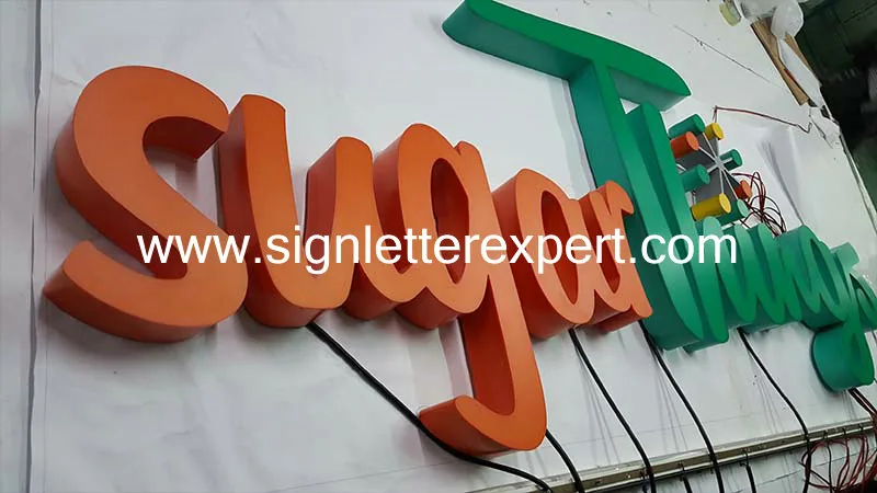 Face lit LED letter signs