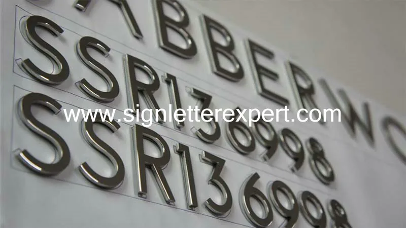 Polished mirror stainless steel letter signs