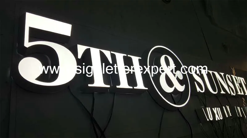 Resin LED letter signs
