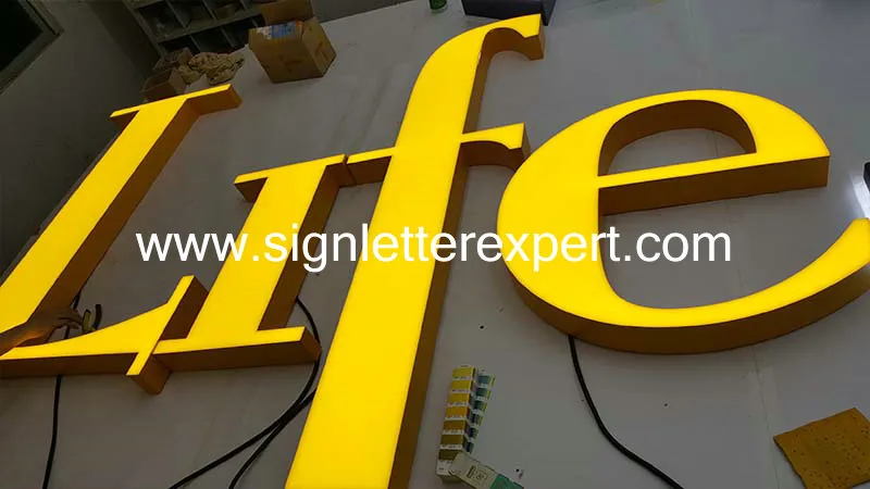 Trimless LED channel letter signs