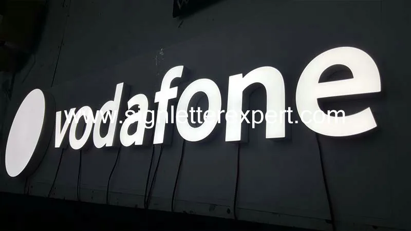 Face lit LED lettering signs