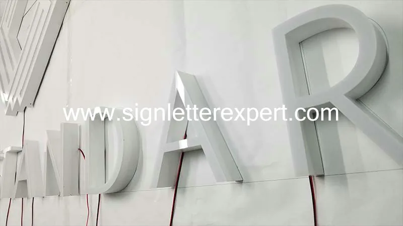Internally illuminated LED letter signs
