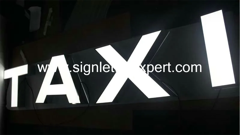 Internally illuminated LED letter signs