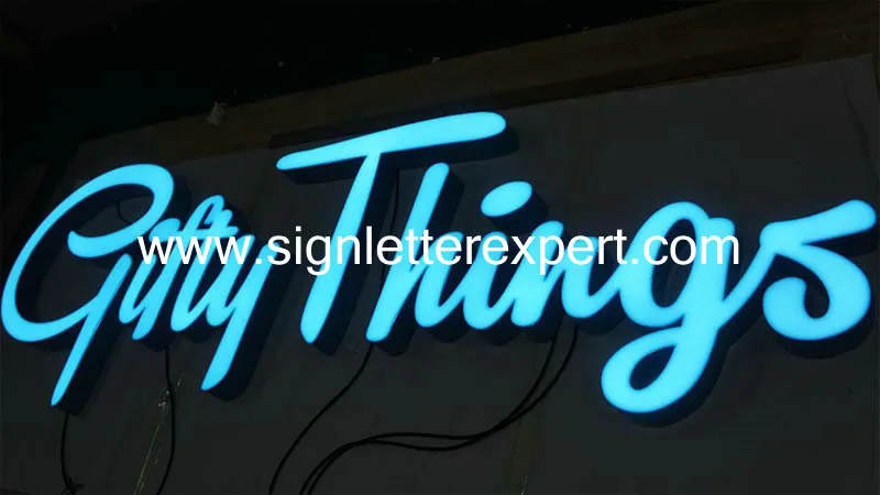 Internally illuminated LED letter signs