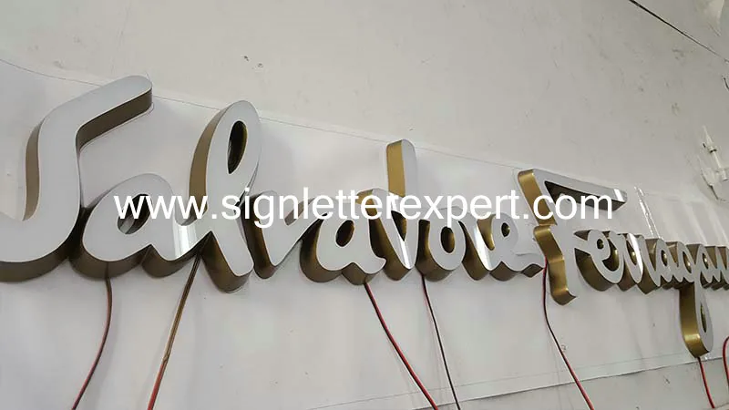 Low profile LED illuminated letter signs