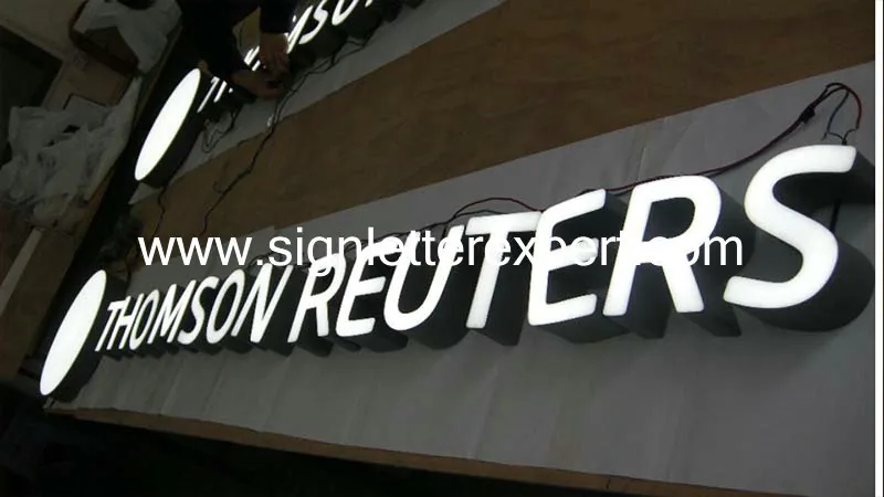 Face lit LED letter signage