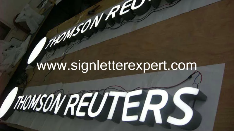 Face lit LED letter signage