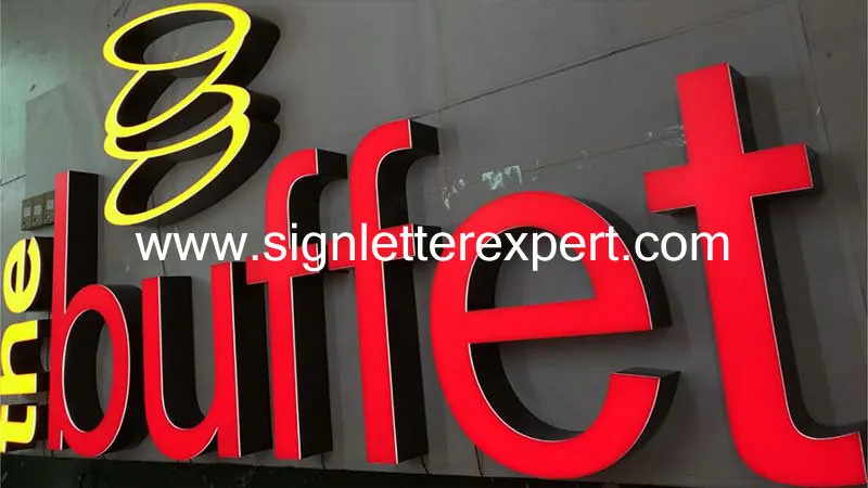 Face lit LED letter signage