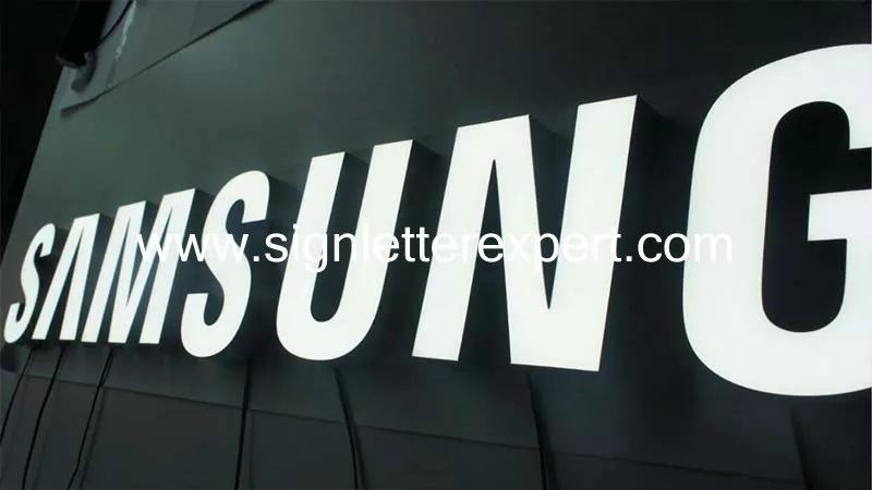 Resin face lit LED letter signage
