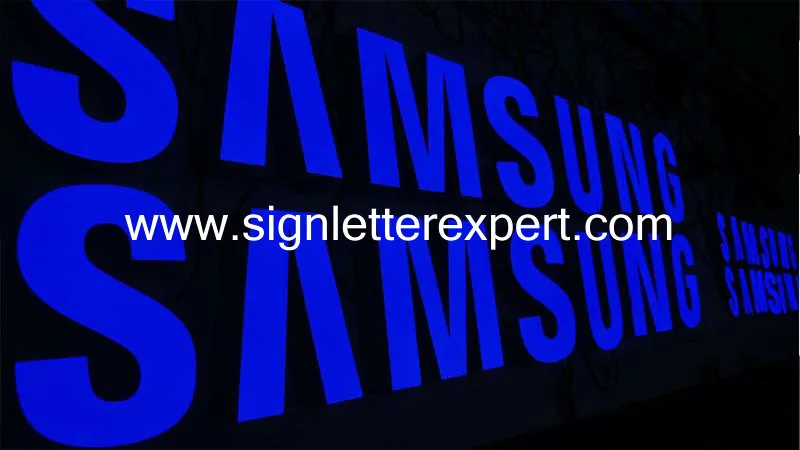 Resin face lit LED letter signage