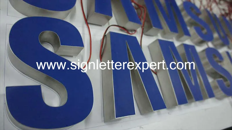 Resin face lit LED letter signage