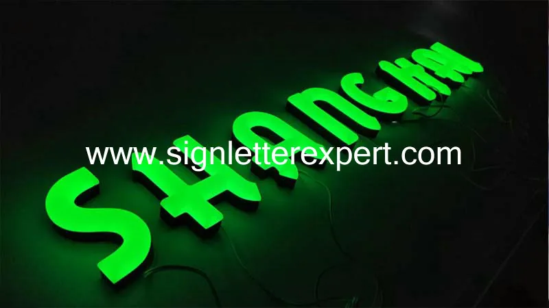 Faux neon LED letters