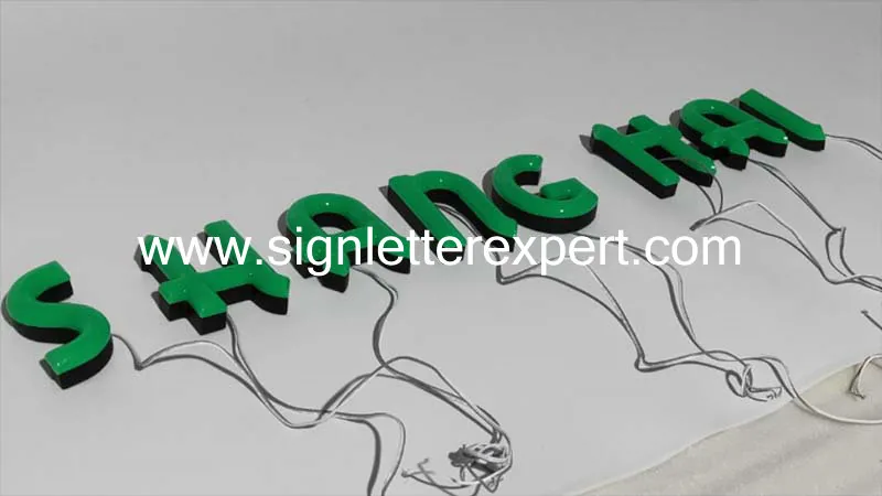 Faux neon LED letters