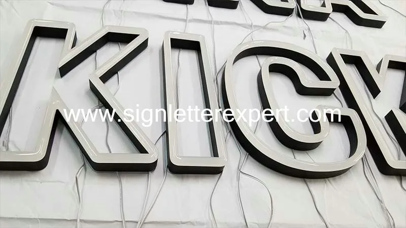 Faux neon LED letters