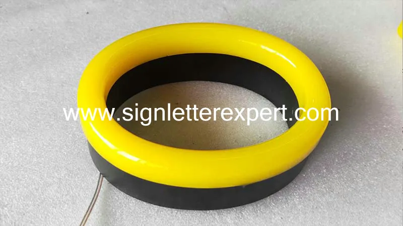 Faux neon LED letters