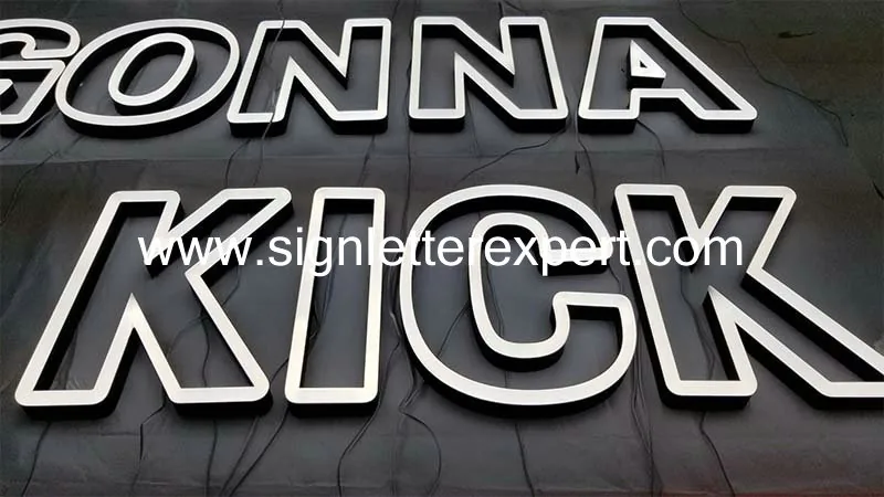 Faux neon LED letters