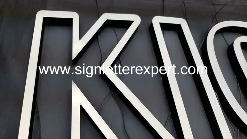 Faux neon LED letters