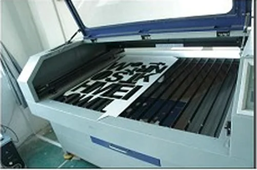 Laser Cut Machine in the Super Sign workshop