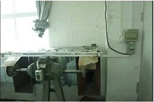 Polished Machine in the Super Sign workshop