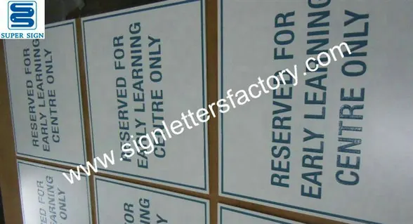 Etched Aluminum Sign Panels 01 made by Super Sign