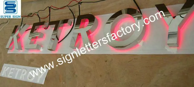 Backlit LED Sign Letters 08 made by Super Sign