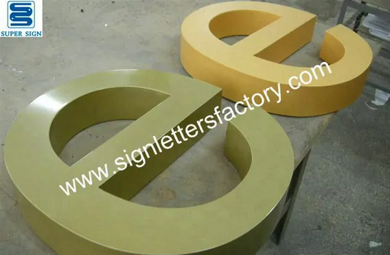 Powder Coating Aluminum Letter Sign 05 made by Super Sign