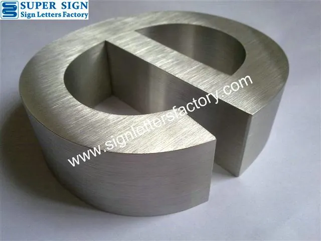 Fabricated Stainless Steel Lettering 55 made by Super Sign
