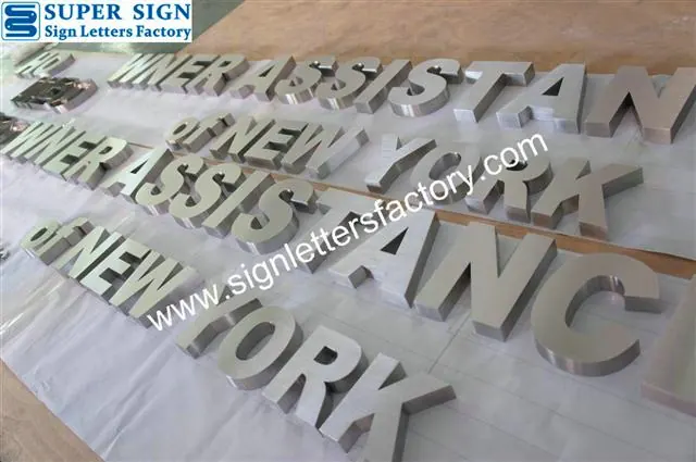 Architectural Stainless Steel Sign Letters 58 made by Super Sign