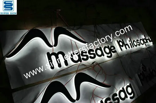 Edgelit LED Letter Sign 03 made by Super Sign