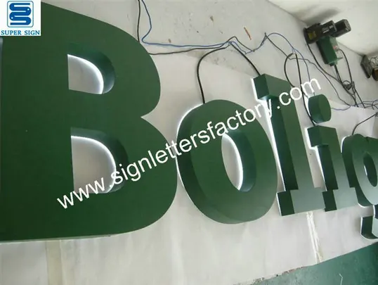 Painted Aluminum Sign Letter 01 made by Super Sign