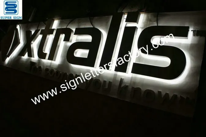 Halo Illumination LED Letters 25 made by Super Sign