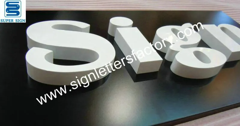 Painted Aluminum Lettering Sign 06 made by Super Sign